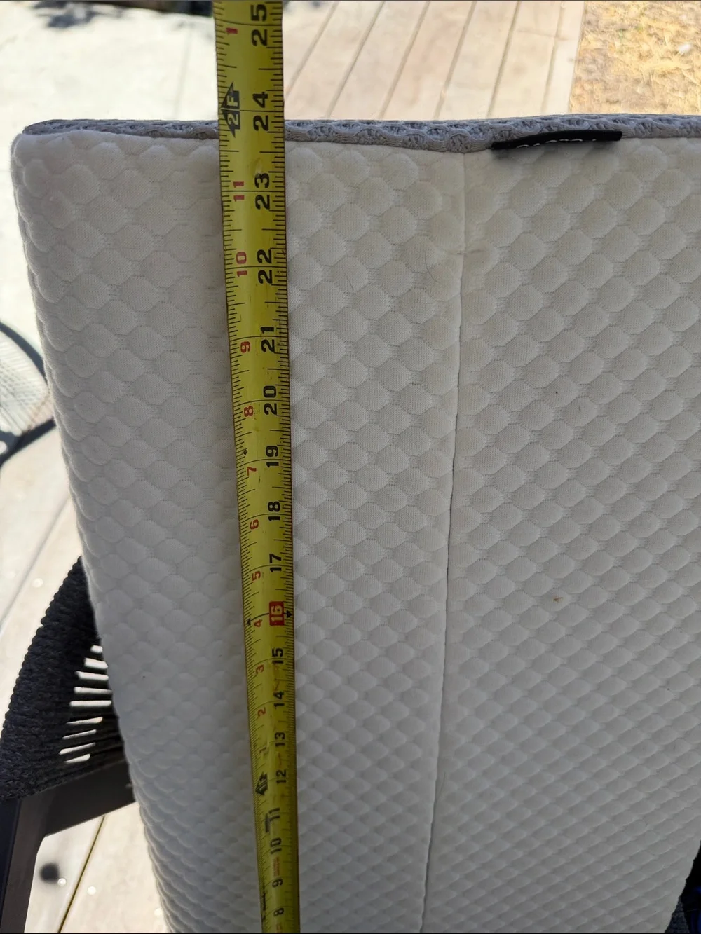 Cooling Memory Foam Lumbar Pillow - White